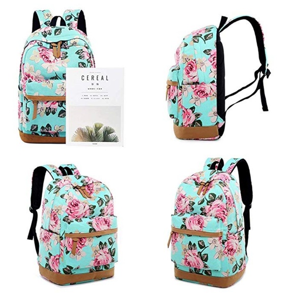NEW! Floral Backpack, Lunch-bag, & Clutch Bundle main image 4